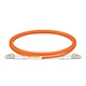 Zip-cord reinforced, high bandwidth multimode  OM2 Fiber Optic Patch Cord Jumper with Corning optical fiber glass for high speed, low loss, data transmission.